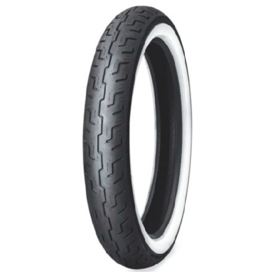 Dunlop D401F Harley Davidson 100/90 - 19 57H Wide Whitewall Dunlop D401F Harley Davidson 100/90 - 19 57H Wide Whitewall